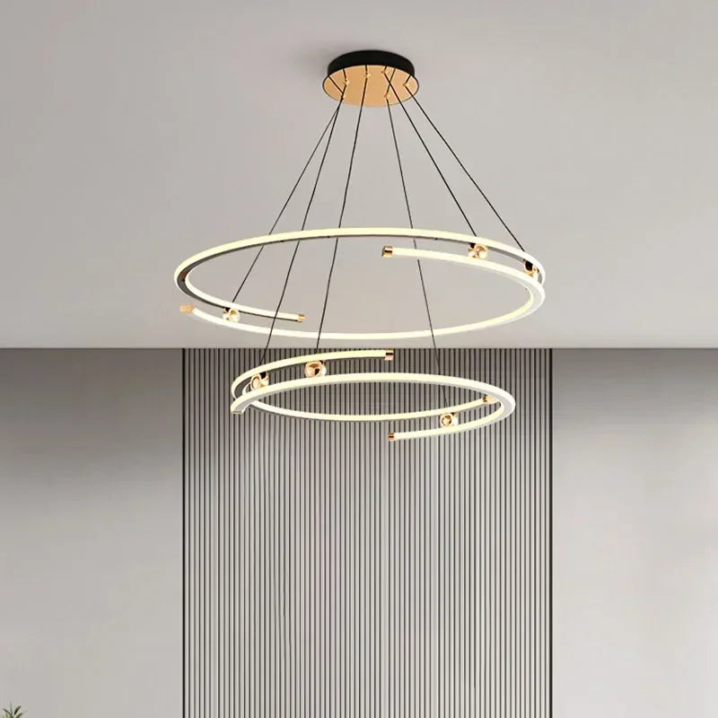 suspension led moderne pour décoration intérieure élégante - vue 5 sur 12