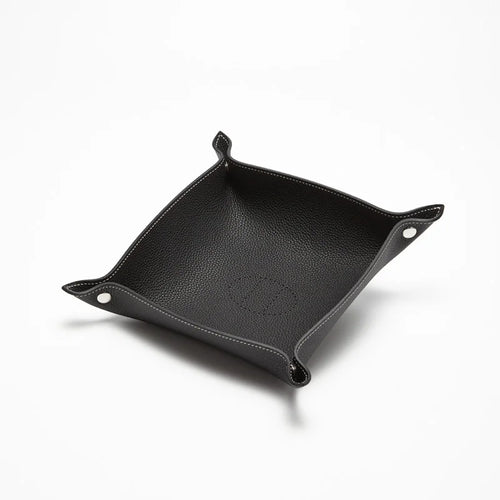 plateau de rangement en cuir pliable pour divers objets - vue 11 sur 10