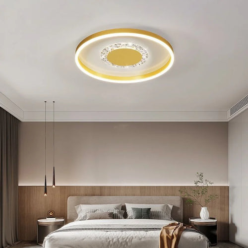 plafonnier led décoratif circulaire pour intérieur moderne - vue 2 sur 13