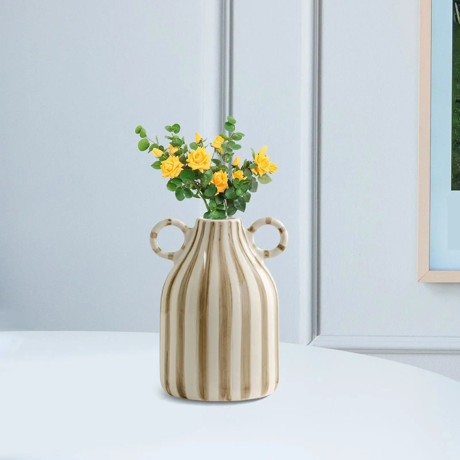vase décoratif nordique boho pour fleurs et décoration - vue 10 sur 10