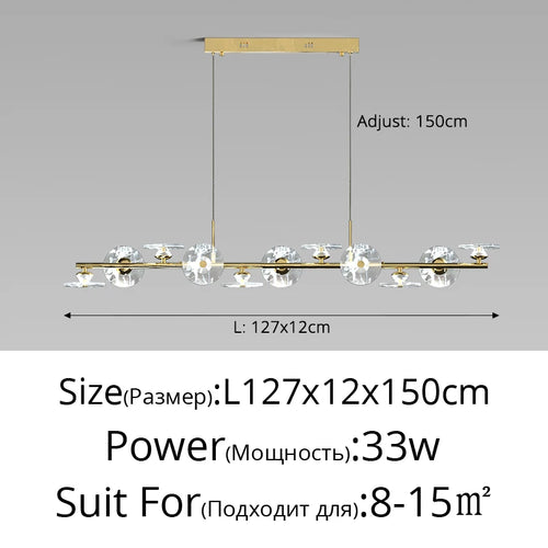 suspension moderne minimaliste en verre et éclairage led créatif - vue 11 sur 12
