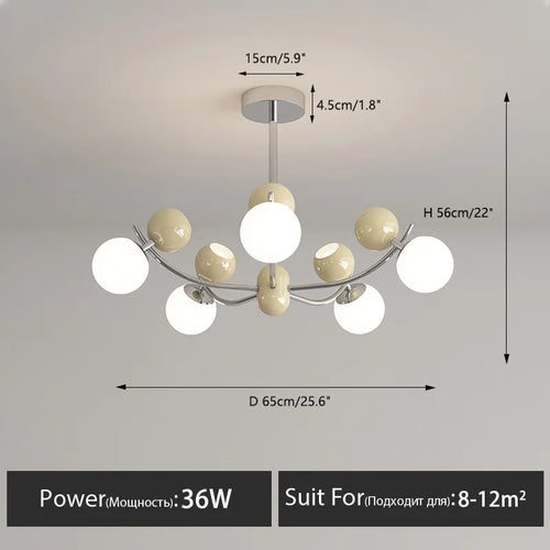 lustre créatif moderne pour décoration de chambre enfant - vue 9 sur 12