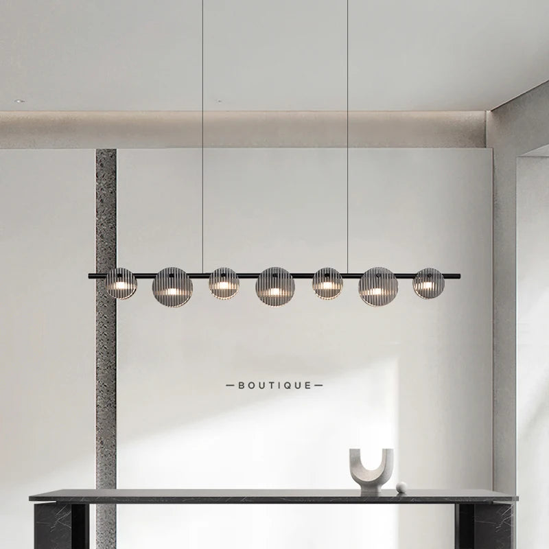 suspension led moderne style minimaliste pour intérieur artistique - vue 3 sur 9