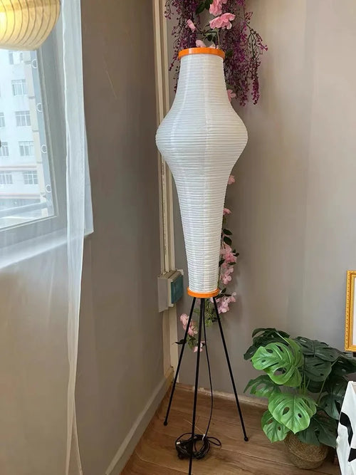 lampadaire en papier de riz design japonais pour intérieur moderne - vue 7 sur 7