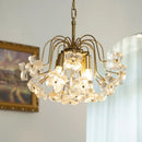 lustre rétro en fer et verre pour décoration intérieure