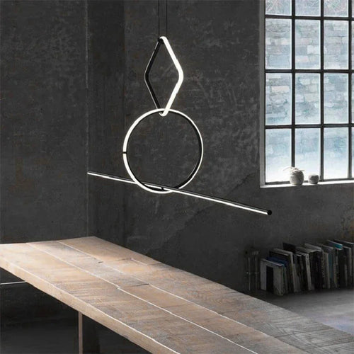lustre nordique led pour décoration créative de la maison - vue 3 sur 7