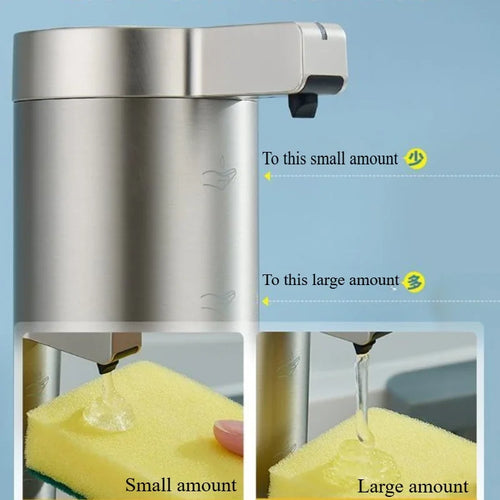 distributeur automatique de savon inox sans contact pour lotion - vue 3 sur 9