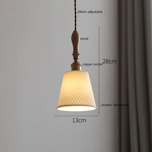 suspension LED en céramique conique design - vue 22 sur 29