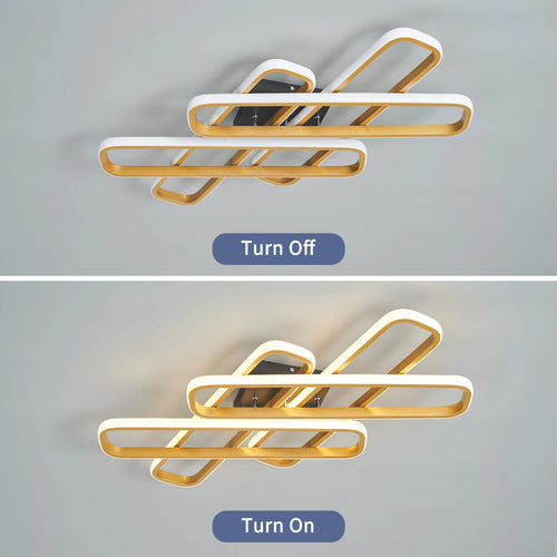 lustre moderne à LED design créatif pour intérieur - vue 3 sur 10