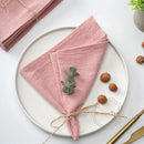 Serviette de table coton lavé style vintage