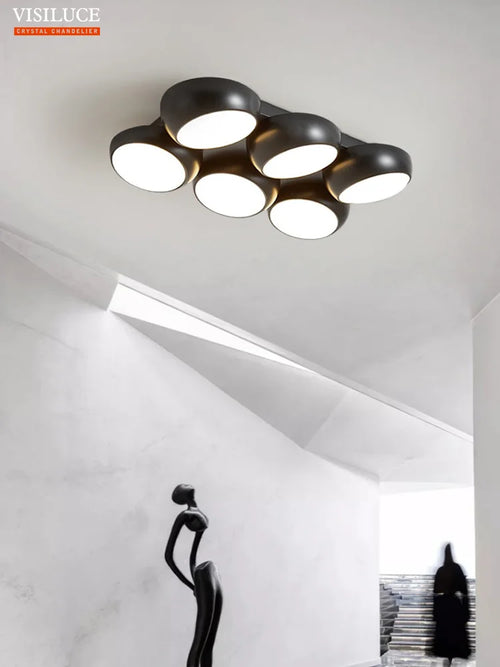 plafonnier led moderne pour un éclairage d ambiance créatif et simple - vue 3 sur 6