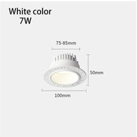 led sans bordure downlight spots remplaçables encastrés pour éclairage intérieur