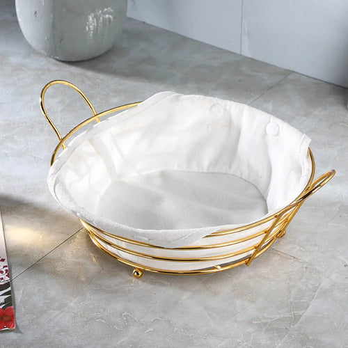 panier de rangement en métal pour collations et fruits - vue 4 sur 6