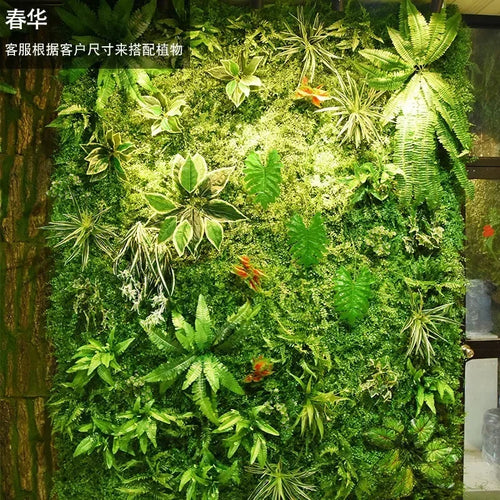 décoration végétale murale verte pour intérieur élégant - vue 12 sur 25