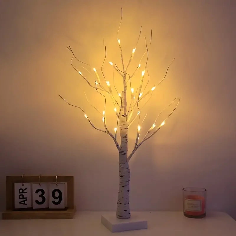 Lampe à poser bonsaï arbre lumière 24 perles à LED - vue 3 sur 6