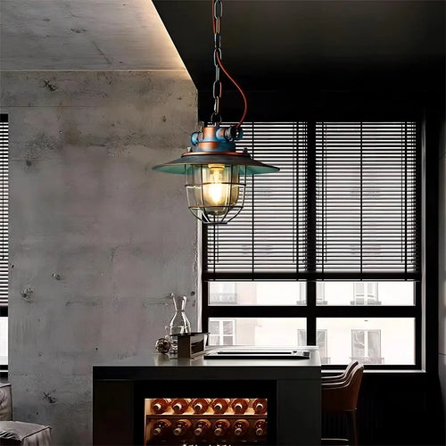 lustre rétro industriel créatif pour restaurant bar café - vue 5 sur 10
