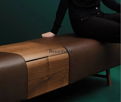 tabouret de luxe italien léger et simple pour banc et canapé - vue 3 sur 9