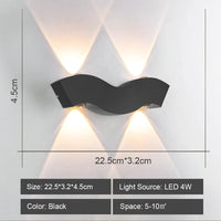 Applique murale LED nordique en aluminium