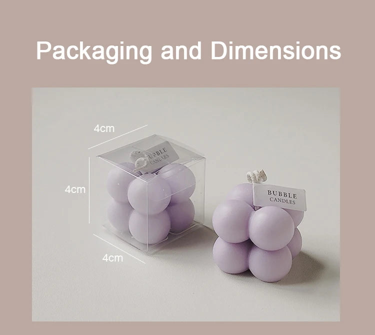 petite bougie cube parfumée en cire de soja fait main - vue 5 sur 17