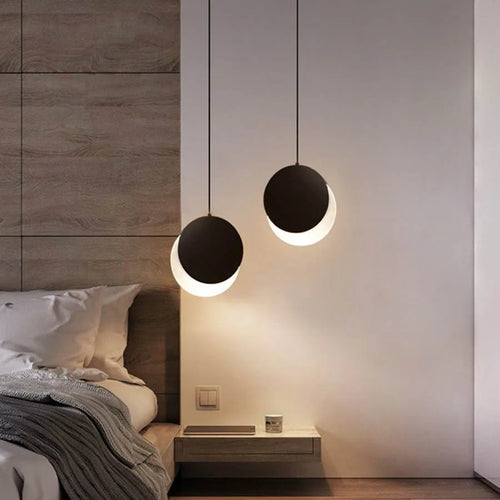 suspension moderne lumière décorative design lune intérieur - vue 2 sur 10