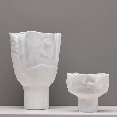 pots en résine géométriques pour fleurs et décoration artisanale - vue 2 sur 6