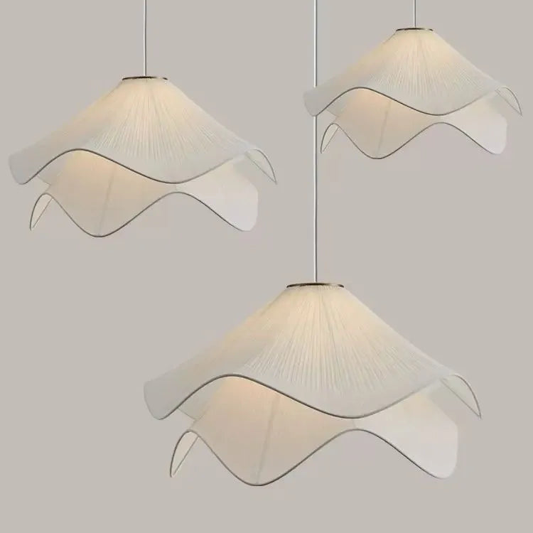 Lustre nordique style crème simple confortable maison - vue 5 sur 6
