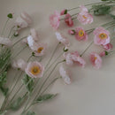 fausses fleurs de pavot en soie pour décorations de mariage et fêtes