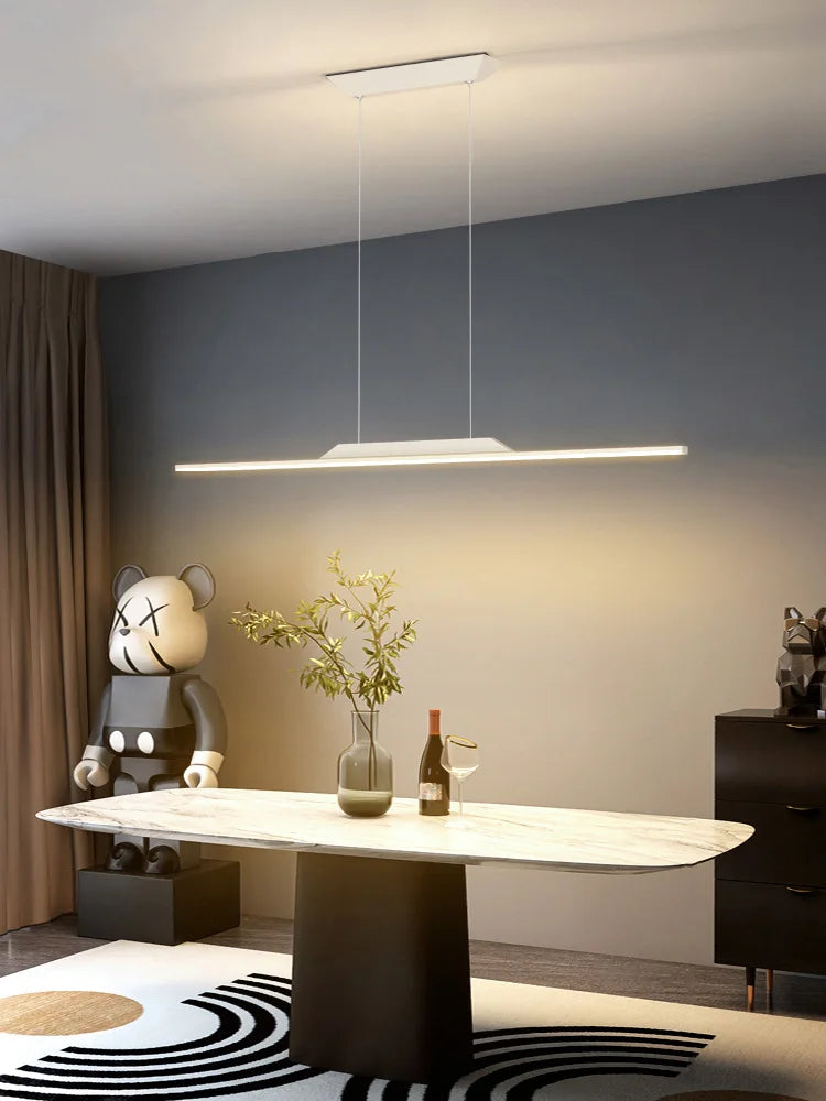 lustre led moderne pour bar cuisine et studio - vue 3 sur 15