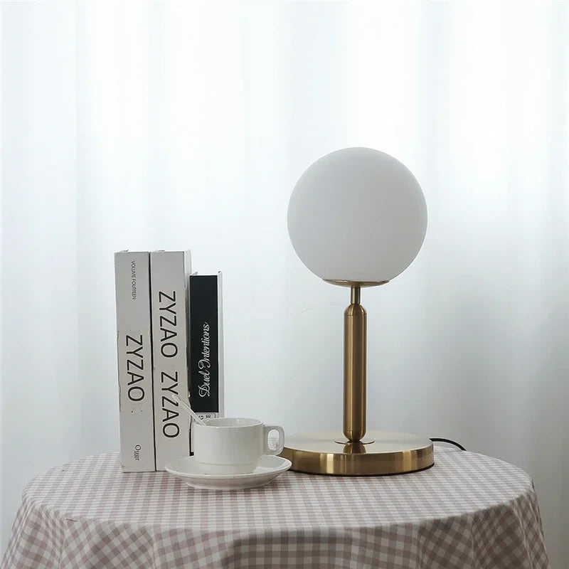 lampe de bureau moderne en verre pour décoration intérieure - vue 3 sur 7