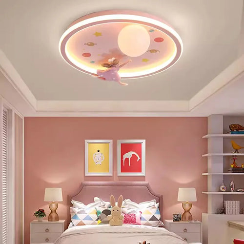 plafonnier mignon pour chambre de petite fille décor romantique et chaleureux - vue 3 sur 7