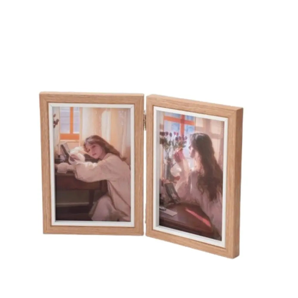 cadre photo pliable en bois pour album de bureau - vue 12 sur 14