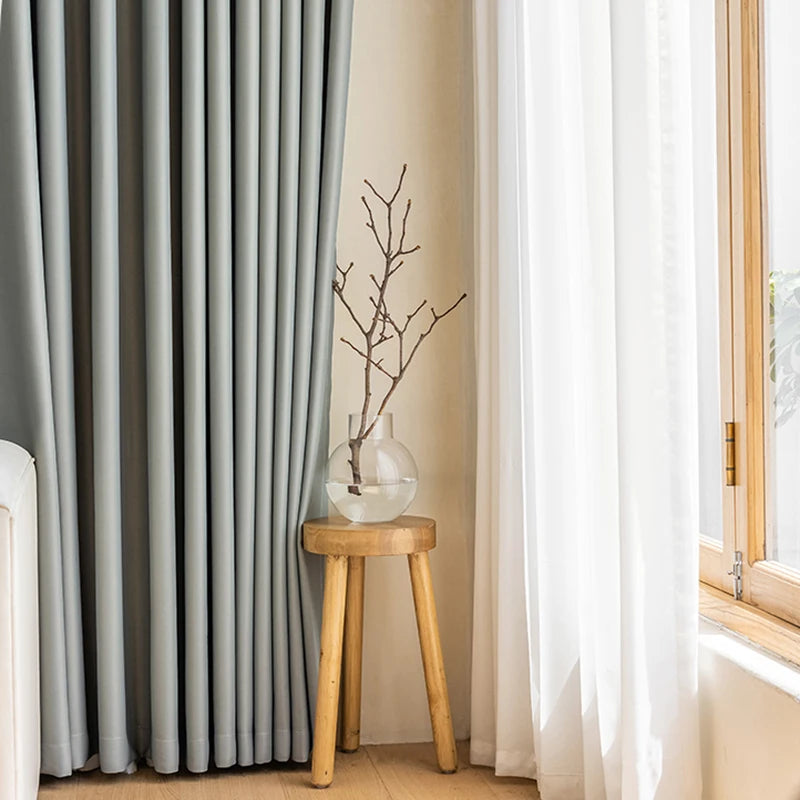 Rideau moderne plissé occultant luxe pour salon chambre - vue 6 sur 18