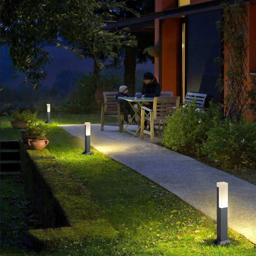 Extérieur étanche IP65 10 W LED nouvelle colonne en aluminium chemin de jardin carré paysage AC85-265 colonne lumineuse - vue 4 sur 14