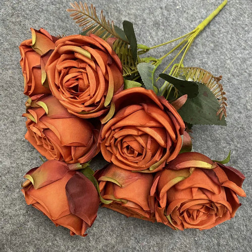 bouquet de roses artificielles en soie pour décoration élégante - vue 18 sur 17