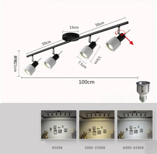 plafonnier led design pour salon bar et bureau - vue 16 sur 17