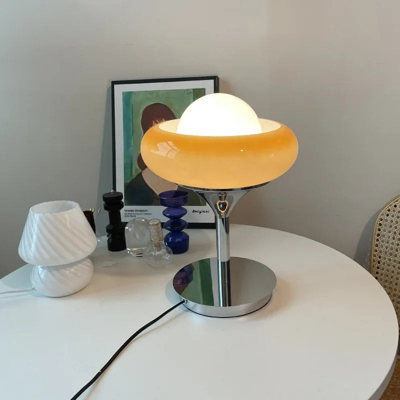lampe à poser moderne au design nordique vintage - vue 3 sur 6