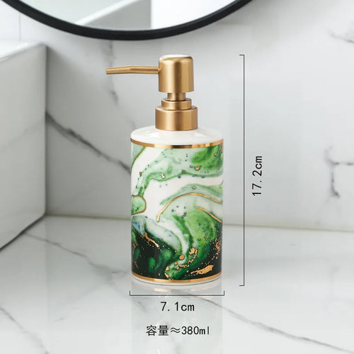 distributeur de savon doré créatif pour salle de bain - vue 9 sur 12