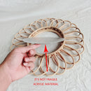 miroir rond en rotin décoration artistique mural innovante