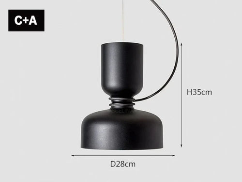suspension nordique moderne à led pour décoration intérieure créative - vue 12 sur 24