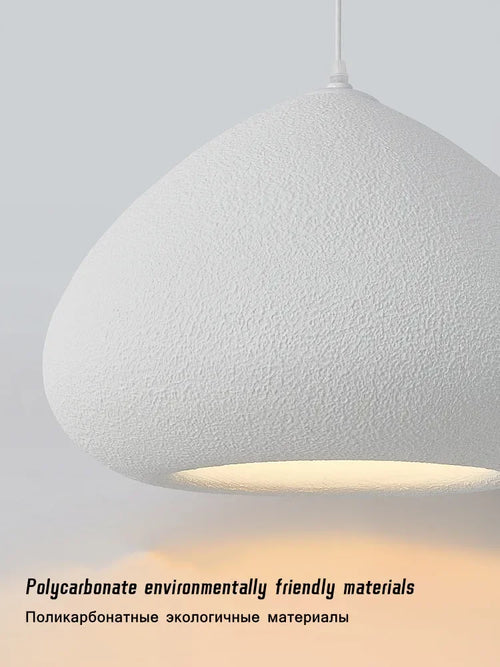 Handmade Wabi-Sabi Restaurant Pendant Light Nordic Cream Style Bar Table Lamp Designer Bedroom Lighting Deco LED Loft Chandelier - vue 7 sur 11