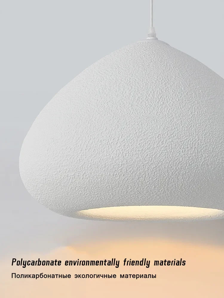 Handmade Wabi-Sabi Restaurant Pendant Light Nordic Cream Style Bar Table Lamp Designer Bedroom Lighting Deco LED Loft Chandelier - vue 6 sur 11