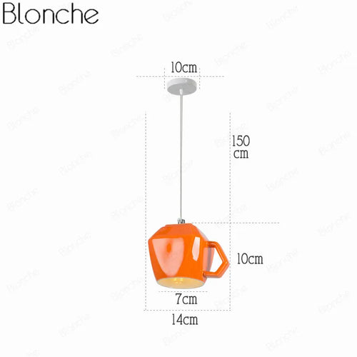 Suspension en céramique avec tasse de thé et théière - vue 11 sur 15