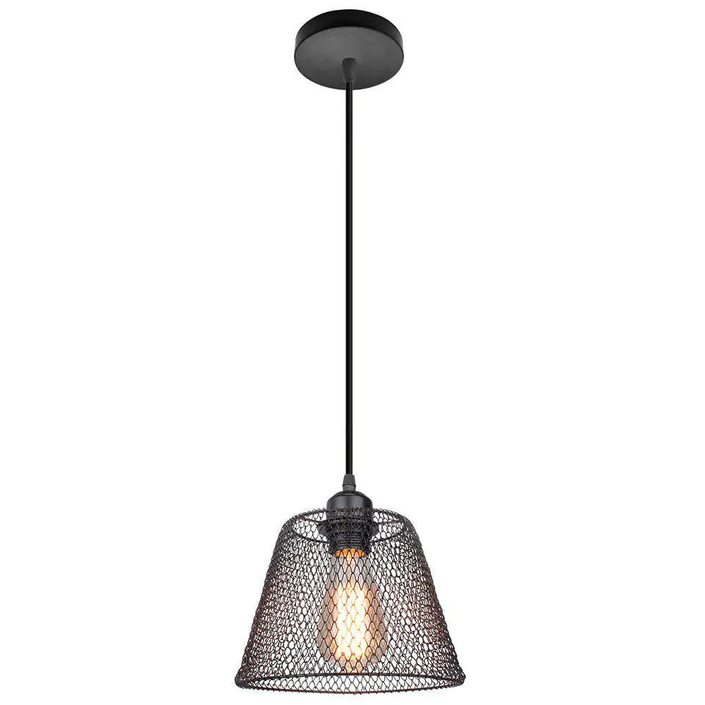 suspension vintage en métal abat-jour cage pour éclairage intérieur - vue 14 sur 24
