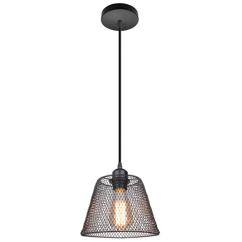 suspension vintage en métal abat-jour cage pour éclairage intérieur - vue 15 sur 24