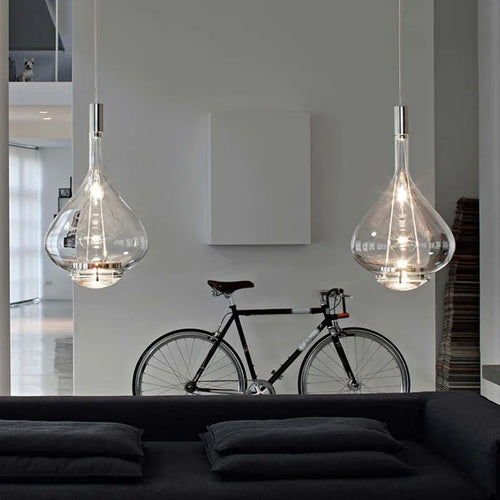 Italy Design LED Glass Pendant Lamp for Hotel Kitchen Restaurant Bar Decor Chandeliers Suspension Lustre Hanging Lighting - vue 4 sur 10