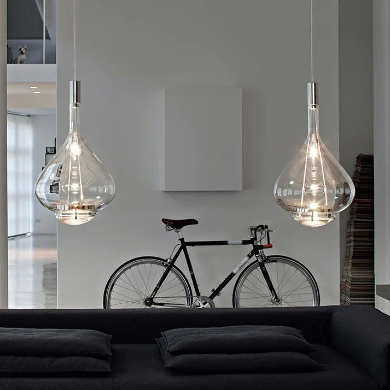 Italy Design LED Glass Pendant Lamp for Hotel Kitchen Restaurant Bar Decor Chandeliers Suspension Lustre Hanging Lighting - vue 3 sur 10