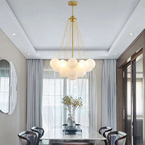 suspension en verre nordique design pour décoration intérieure luxe - vue 2 sur 10