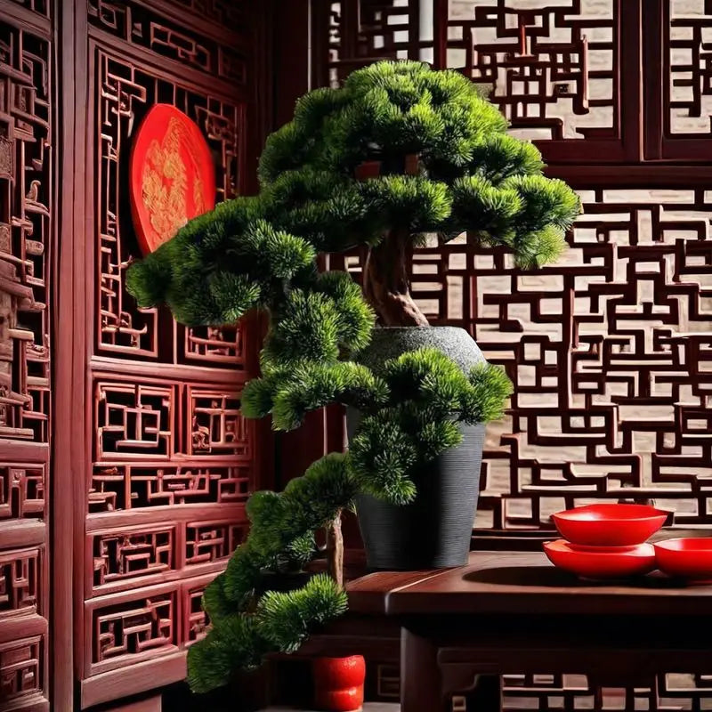 plafonnier bonsaï décoration intérieure style chinois haut de gamme - vue 3 sur 11