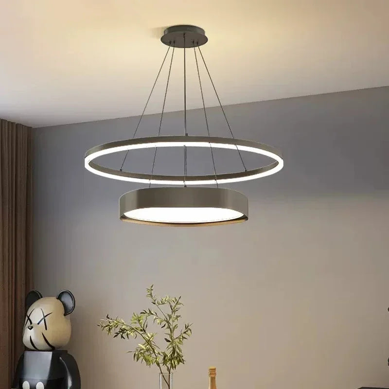 lustre led moderne minimaliste pour intérieur - vue 4 sur 8