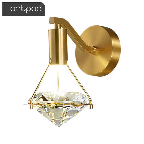 applique murale cuivre luxe minimaliste chambre lampe chevet 5w chaud - vue 7 sur 8
